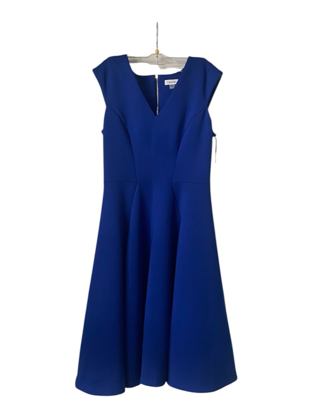 Calvin Klein Royal Blue Fit & Flare Dress Size 10 NWT